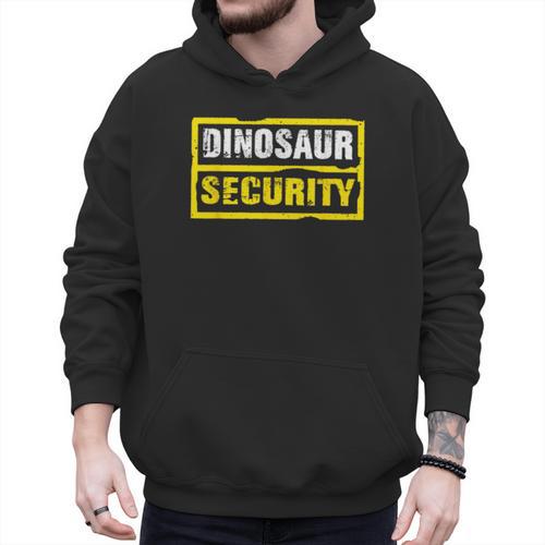 Halloween Adult Costume Dinosaur Security Dad Mom Men Hoodie - Father's Day Fun