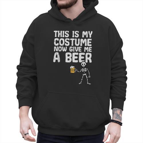 Halloween This Is My Costume Give Me Skeleton Dad Men Men Hoodie - Father's Day Fun