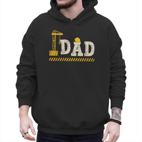Happy Father's Day Construction For Son DAD Father's Day Men Hoodie - Father's Day Fun