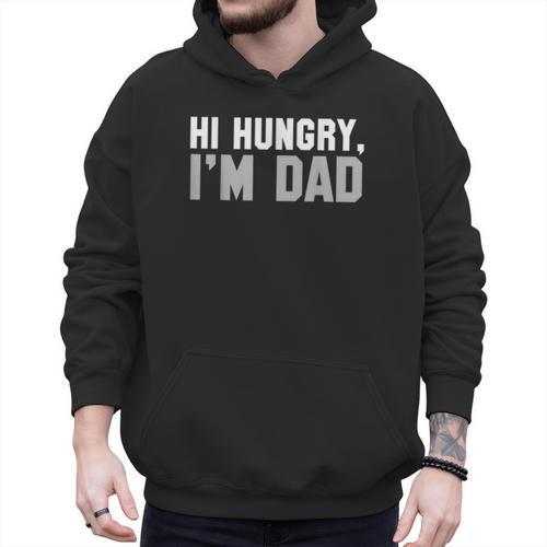 Hi Hungry I'm Dad Tee For Men Dad Joke Small Men Hoodie - Father's Day Fun