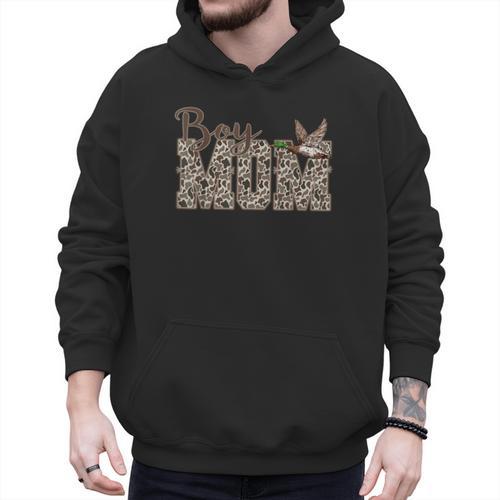 Hunting Boy Mom Duck Camouflage Camo Preppy Camo Dad Men Hoodie - Father's Day Fun