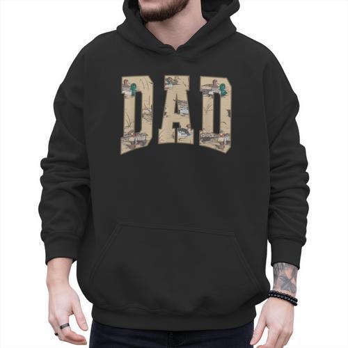 Hunting Dad Duck Camouflage Camo Waterfowl Duck Camo Men Men Hoodie - Father's Day Fun