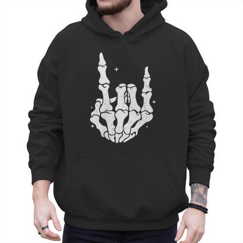 Just A Dad Who Always Came Back 2 Sided Skeleton Men Hoodie - Father's Day Fun
