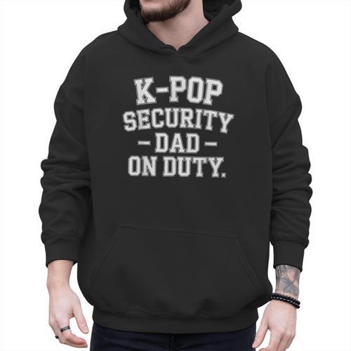 K-Pop Security Parent Edition Mom Dad Concert Korean Men Hoodie - Father's Day Fun