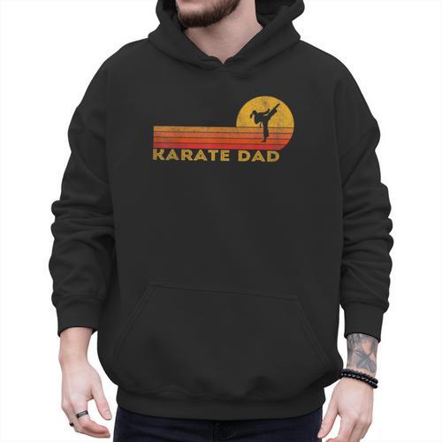 Karate Dad Martial Arts Retro Men Hoodie - Father's Day Fun
