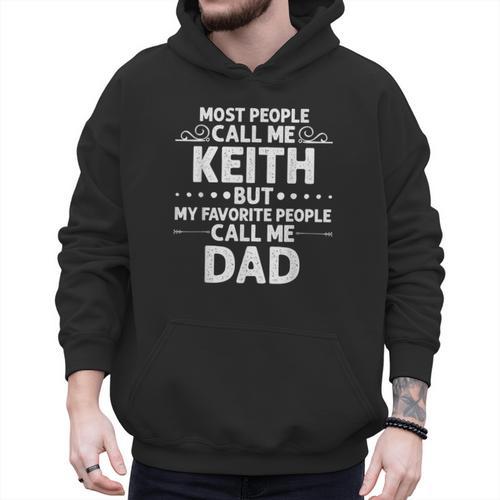 KEITH Name Father's Day Personalized Men Dad Men Hoodie - Father's Day Fun