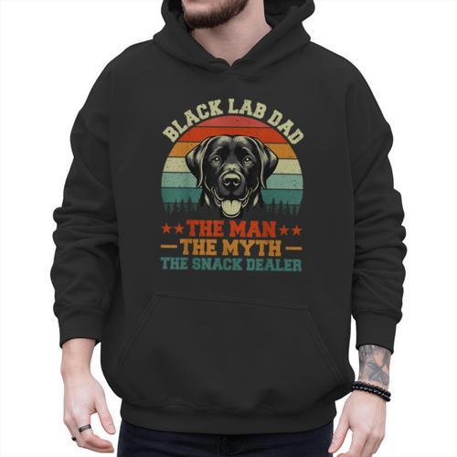 Labrador Retriever Dad Black Lab Dad Men Hoodie - Father's Day Fun