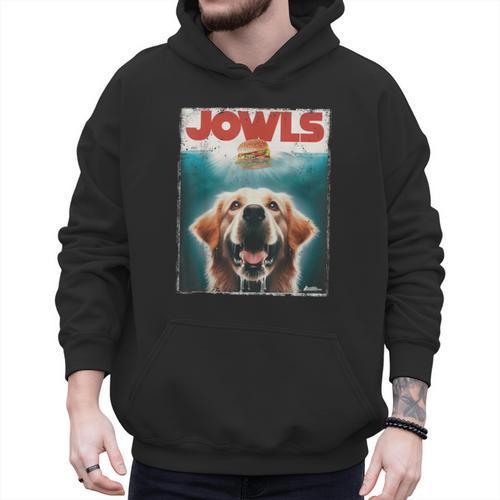 Light Golden Retriever Jowls Top Paws Cream Lab Dog Mom Dad Men Hoodie - Father's Day Fun