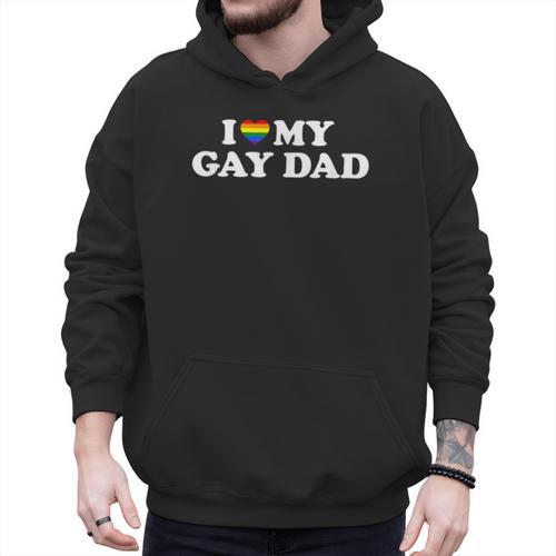 I Love My Gay Dad Men Hoodie - Father's Day Fun