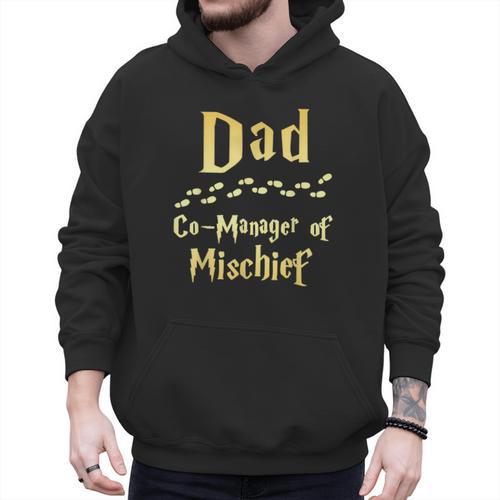 Magical Dad Manager Of Mischief Birthday Family Matching Men Hoodie - Father's Day Fun