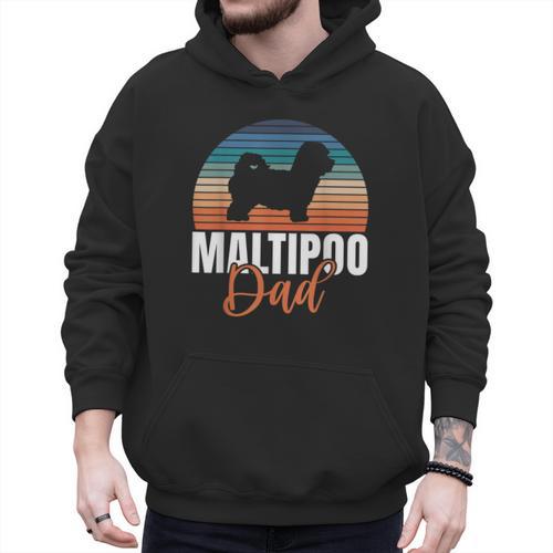 Maltipoo Dad Men Hoodie - Father's Day Fun