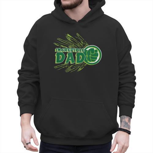 Marvel Hulk Incredible Dad Family Trip Vacation Father's Day Men Hoodie - Father's Day Fun