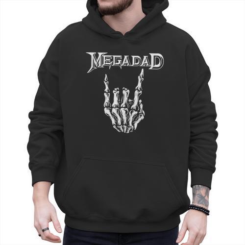 Megadad Retro 90s Hard Rock Band Heavy Metal Father's Day Men Hoodie - Father's Day Fun