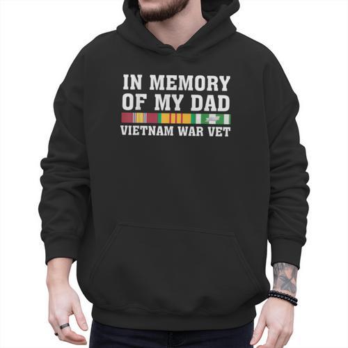 In Memory Of My Dad Vietnam Veteran Family Matching Men Hoodie - Father's Day Fun