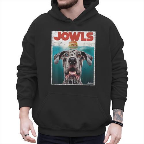 Merle Great Dane Jowls Paws Top Blue Eye Brown Dog Mom Dad For Men Women Girls Kids Men Hoodie - Father's Day Fun