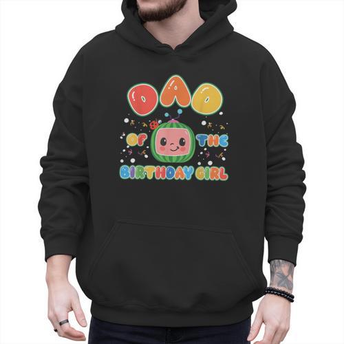 Mom And Dad Of The Birthday Girl Melon Family Matching Men Hoodie - Father's Day Fun
