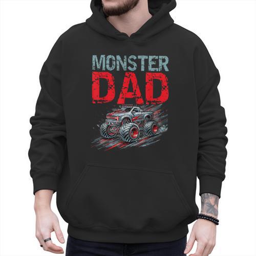 Monster Truck Dad Father's Day Men Men Hoodie - Father's Day Fun