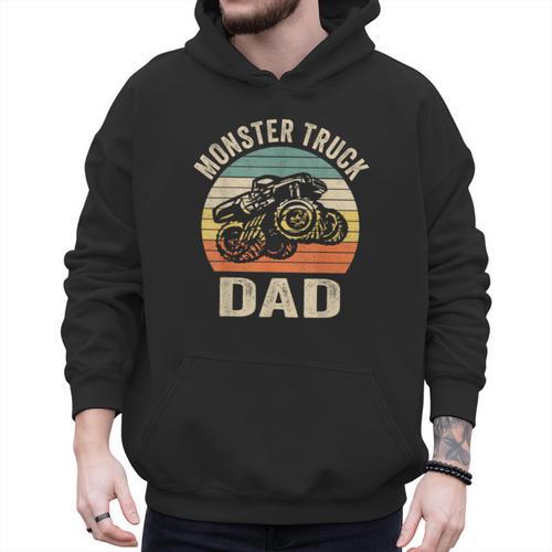 Monster Truck Dad Shirt Retro Vintage Monster Truck Shirt Men Hoodie - Father's Day Fun