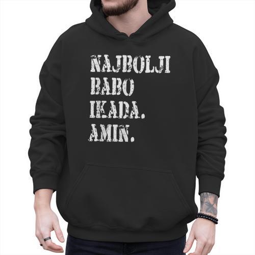 Najbolji Babo Ikad Bosnian Dad Men Hoodie - Father's Day Fun