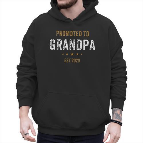 New For Dad Promoted To Grandpa Est 2020 Men Hoodie - Father's Day Fun