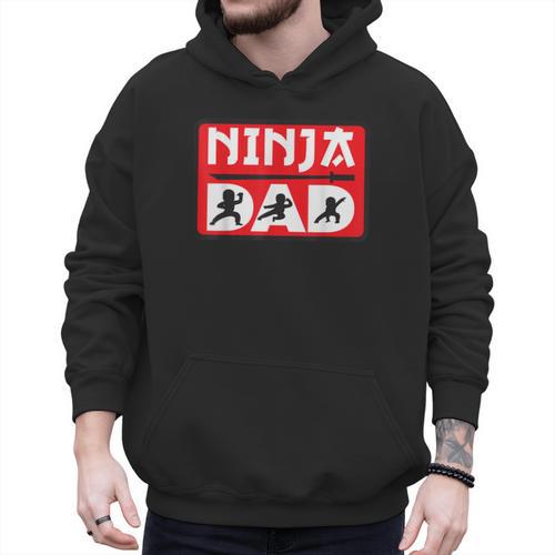 Ninja Dad Matching Family Ninja Warrior Men Hoodie - Father's Day Fun
