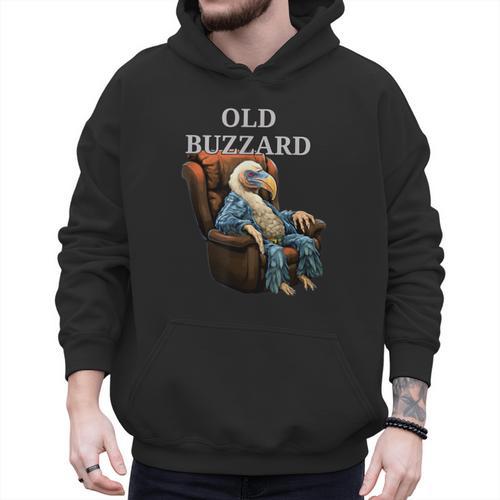 Old Buzzard Bird Old Man Grandpa Recliner Dads Joke Men Hoodie - Father's Day Fun