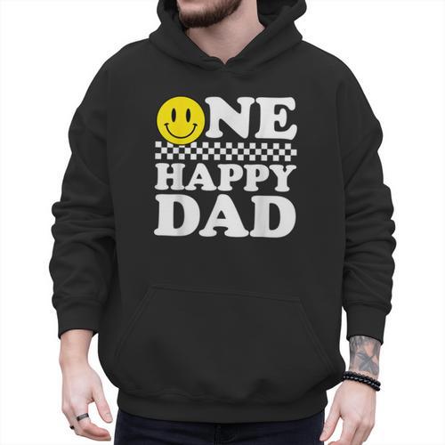 One Happy Dude Dad 1st Birthday Family Matching Men Hoodie - Father's Day Fun
