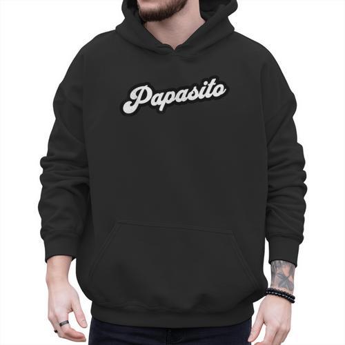 Papasito Bold Latino Dad Retro Text Men Hoodie - Father's Day Fun