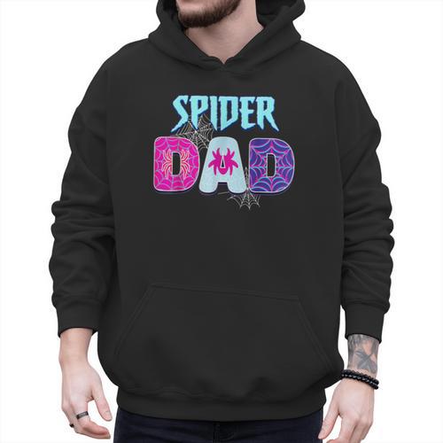Parents Mom Spider Dad Matching Family Birthday Men Hoodie - Father's Day Fun