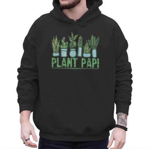 Plant Papi Daddy Father Gardener Gardening Father’s Day Men Hoodie - Father's Day Fun
