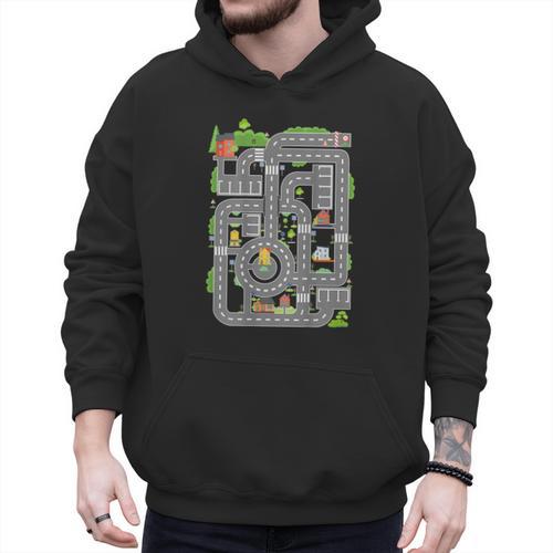 Play Cars On Dad's Back Shirt Kids And Fathers Play Men Hoodie - Father's Day Fun