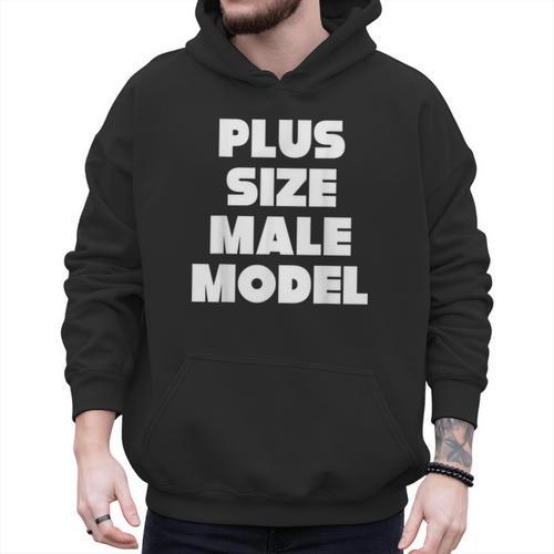 Plus Size Male Model Fat Guy Or Dad BOD Men Hoodie - Father's Day Fun