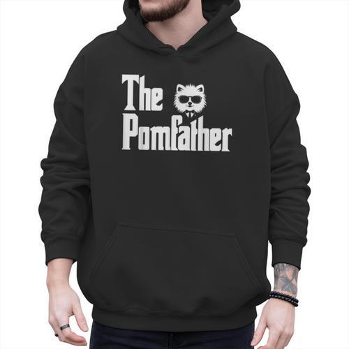 The PomFather Pomeranian Dog Dad Shirt Men Men Hoodie - Father's Day Fun