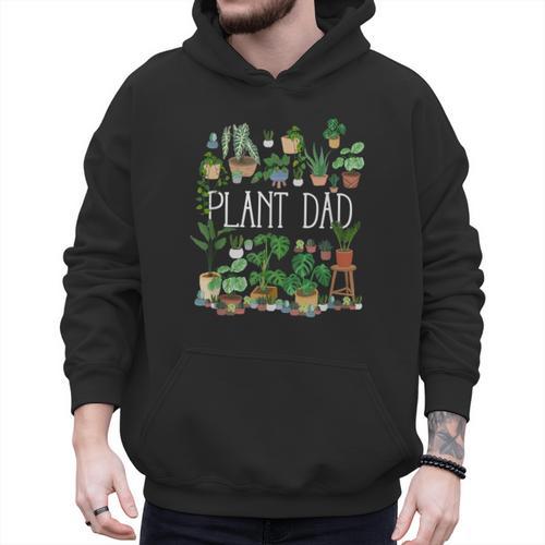 Potted Plant Dad Men Hoodie - Father's Day Fun