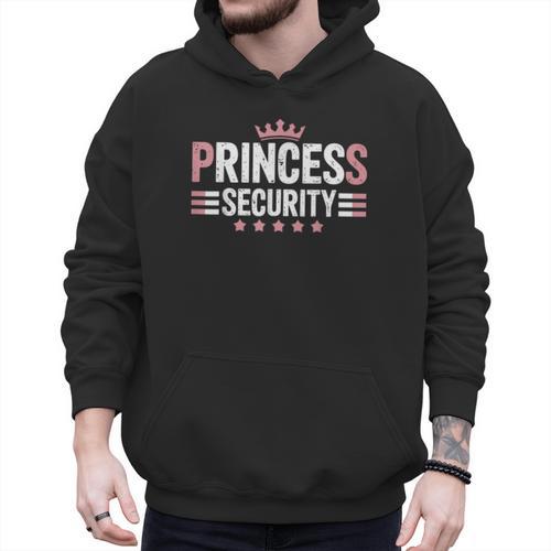 Princess Security Boys Big Brother Vintage Birthday Dad Mom Men Hoodie - Father's Day Fun
