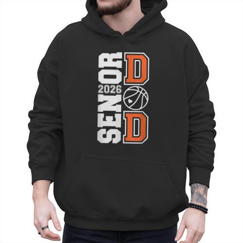 Proud Dad Of A 2026 Senior Graduate Basketball Senior 26 Men Hoodie - Father's Day Fun