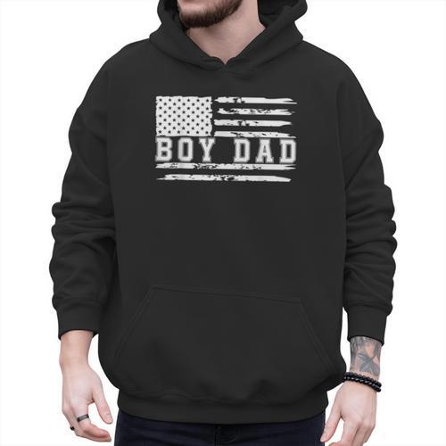 Proud Dad Of Boy Father Of Boys For Dad Xmas Fathers Day Men Hoodie - Father's Day Fun