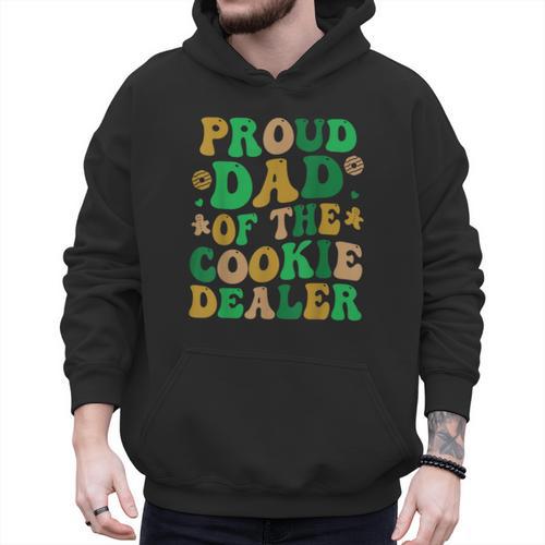 Proud Dad Of a Cookie Dealer Scout Troop Cookie Dealer Girls Men Hoodie - Father's Day Fun