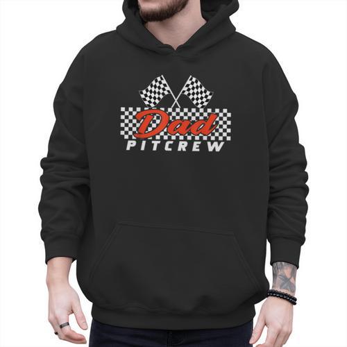 Race Car Birthday Party Racing Family Dad Pit Crew Men Hoodie - Father's Day Fun