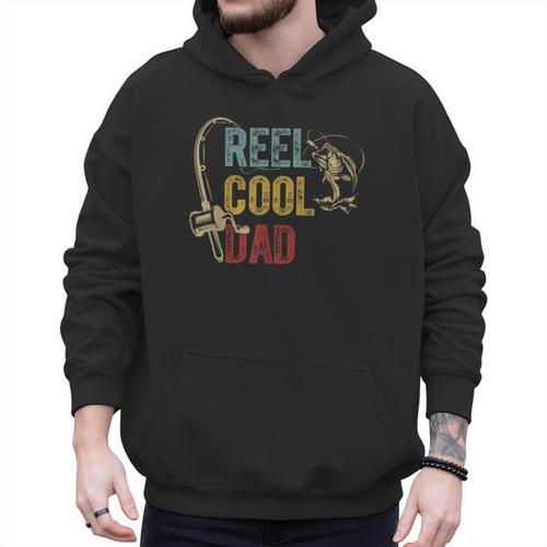 Reel Cool Dad Fishing Shirt Father's Day Fisherman Men Hoodie - Father's Day Fun