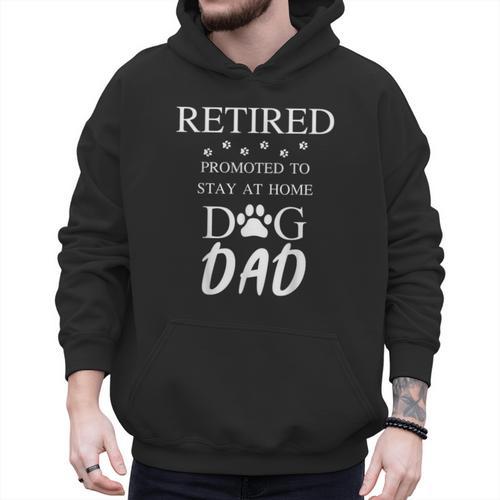 Retired Promoted To Stay At Home Dog Dad Men Hoodie - Father's Day Fun