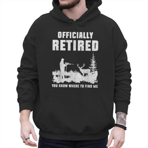 Retirement 2025 Retire Deer Hunting Retired For Dad Men Hoodie - Father's Day Fun