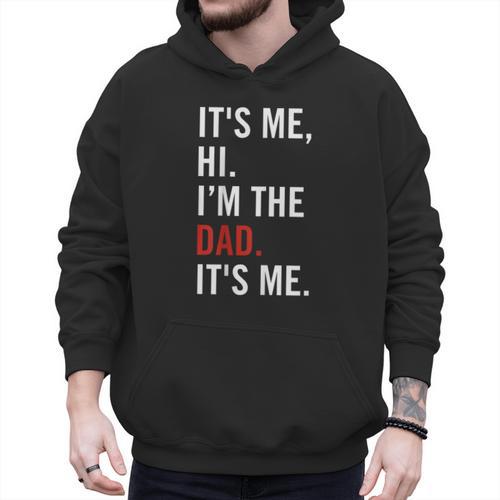 Retro It's Me Hi I'm The Dad It's Me For Dad Men Hoodie - Father's Day Fun
