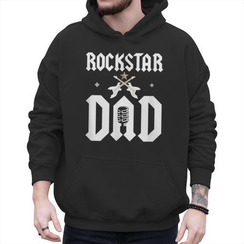 RockStar Dad Men Hoodie - Father's Day Fun