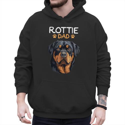 Rottie Dad Rottweiler Dog Men Hoodie - Father's Day Fun