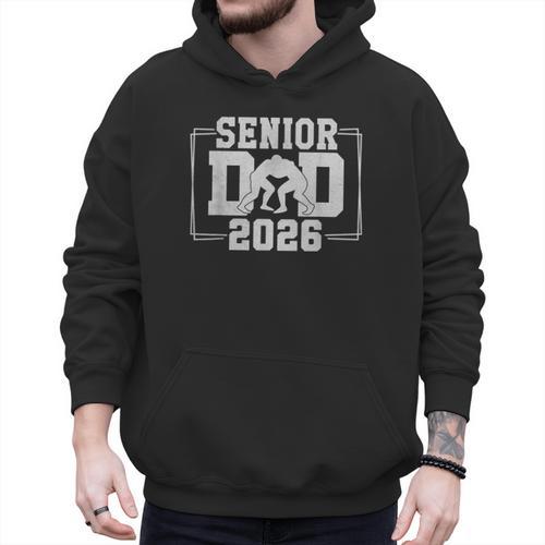 Senior Wrestling Dad 2026 Senior Dad Class Of 2026 Men Hoodie - Father's Day Fun
