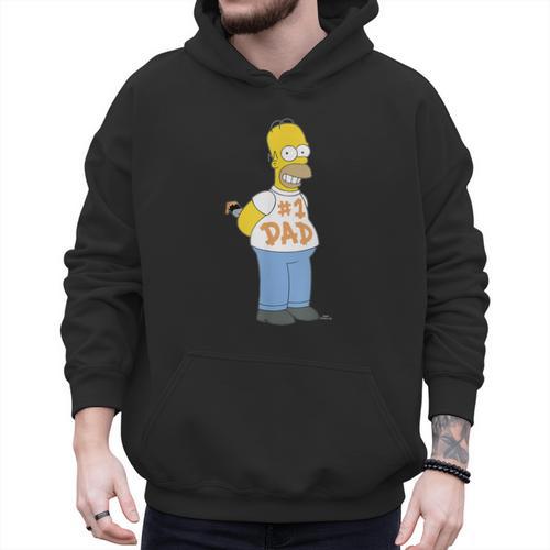 The Simpsons Homer Number 1 Dad Father's Day V2 Men Hoodie - Father's Day Fun