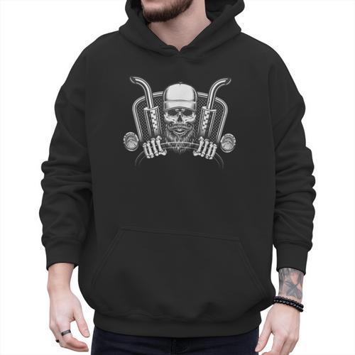 Skeleton Truck Driver Big Trucking Trucker Dad Men Hoodie - Father's Day Fun