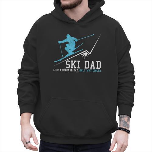 Ski Dad Winter Sports Skiing Father Men Hoodie - Father's Day Fun