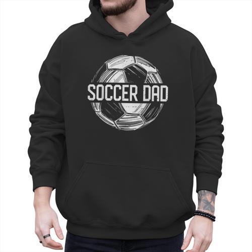 Soccer Dad Family Matching Team Player Sport Lover Papa Men Hoodie - Father's Day Fun